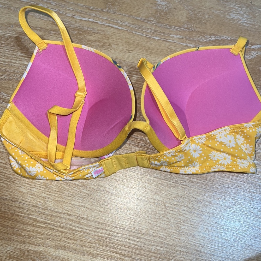 Yellow push-up bra - Picture 2 of 2